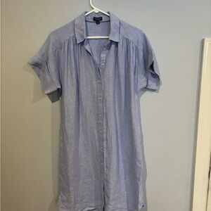 J. Crew Light Blue Linen Dress